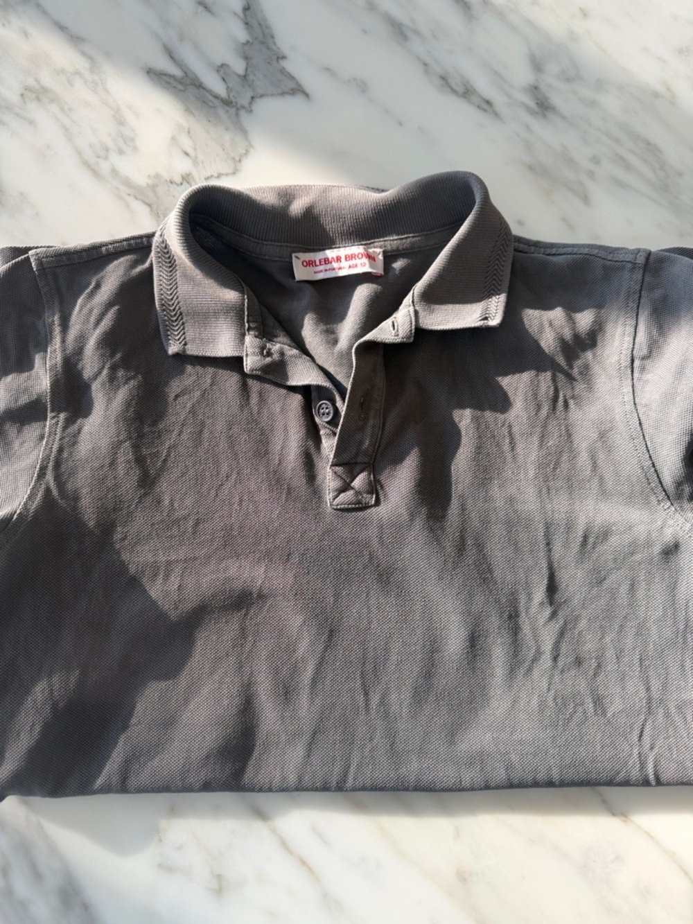 Orlebar Brown kids Charcoal Polo Shirt